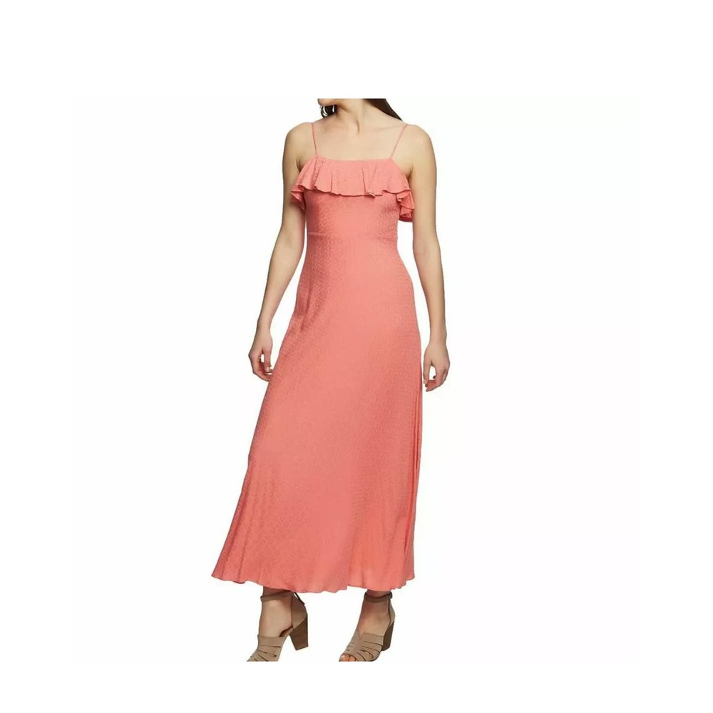 1. State Coral Coast Womens Ruffled Maxi Dress Size 6 NWT
